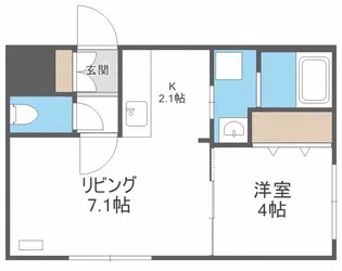 アーバン新札幌駅前【2階】の間取り