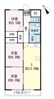 メゾン興国【3階】の間取り