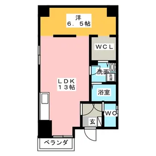 パークレジデンス丸の内駅前【8階】の間取り