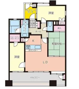 グリーンウッド郡山【9階】の間取り