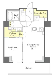 プライムメゾン江古田の杜ウェスト【4階】の間取り