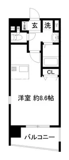 プレサンス京都烏丸NEXT【7階】の間取り