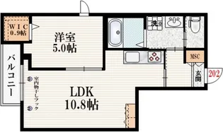 ミーレ高井戸【2階】の間取り