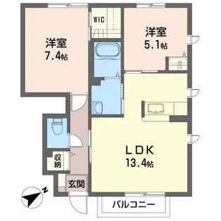 サンライズ【1階】の間取り