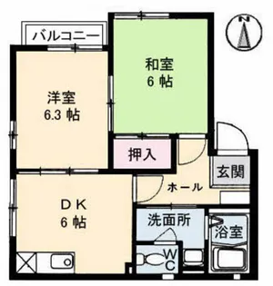 K.ガーデン【1階】の間取り