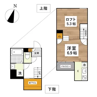 ADC南熊本ALIVE【2階】の間取り