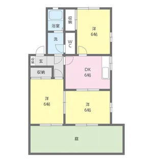 ラズヴェリー【1階】の間取り