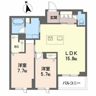 グランキューブ中井【3階】の間取り