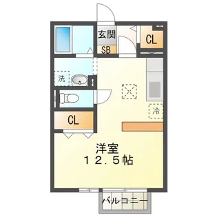 シャルムすずか【1階】の間取り