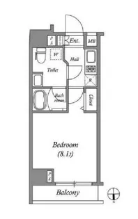 GENOVIA東中野skygarden【7階】の間取り