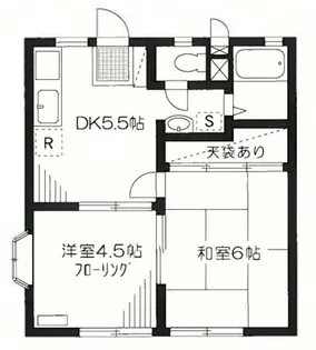 サンハイツ上野毛【1階】の間取り