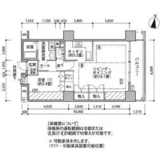東雲キャナルコートCODAN18号棟【8階】の間取り