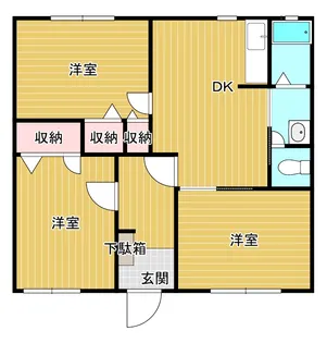 メルベーユ高萩C【1階】の間取り