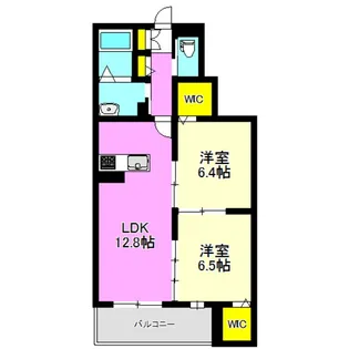リアンジュショコラ A【2階】の間取り