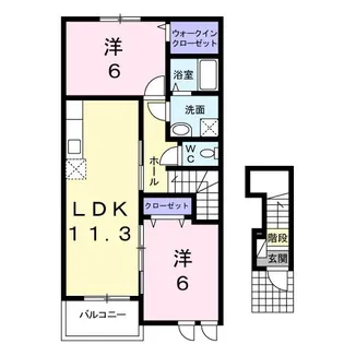 サテライト匠【2階】の間取り