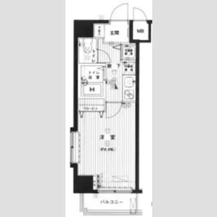 グランド・ガーラ幡ヶ谷East【9階】の間取り