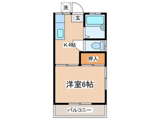 コーポはま乃【2階】の間取り