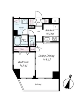 GENOVIA王子神谷skygarden【6階】の間取り