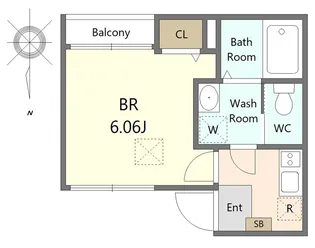 ピュア・ブランチ久が原【1階】の間取り