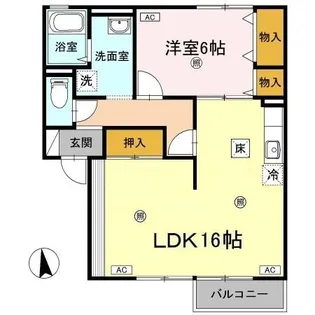 サンガーデン【1階】の間取り
