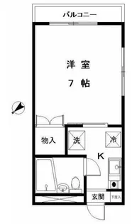 ルミナス高井戸【1階】の間取り