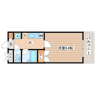 プラウドフラット五橋【5階】の間取り