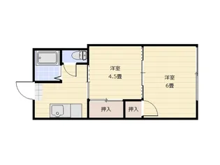 シャルム志木【2階】の間取り