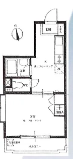 エスポワール落合【1階】の間取り
