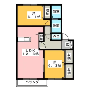 サンガーデン【1階】の間取り