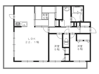 パデシオン京都五条【5階】の間取り