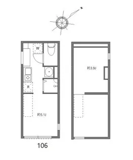 ハーモニーテラス志村【1階】の間取り