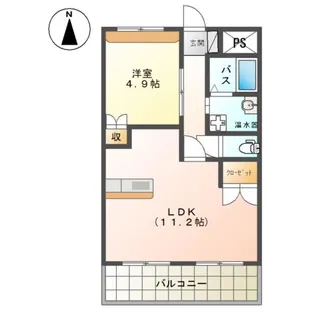 レフィナードN.K【3階】の間取り