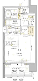 栄駅3分 新築未入居 初期費o【2階】の間取り