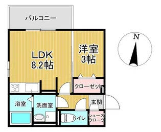 グランドステージ本町【1階】の間取り
