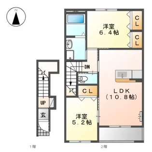 コンフォルト【2階】の間取り