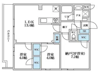 S-RESIDENCE 富士見ヶ丘afford【3階】の間取り