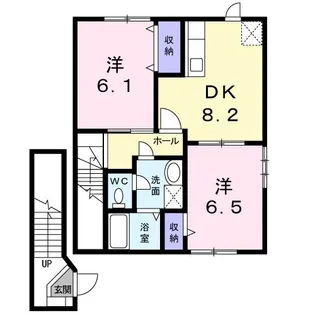 パルテールセゾン A【2階】の間取り