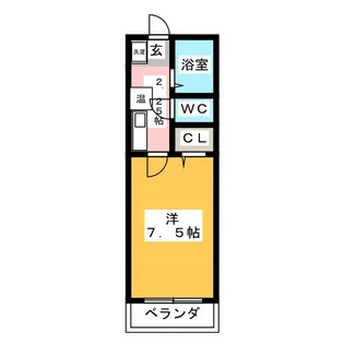 オークヴィラ三番館【2階】の間取り