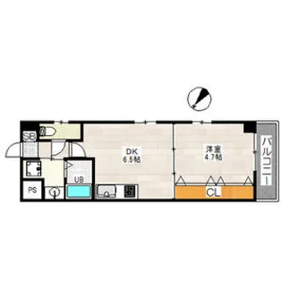 ビエラ江戸堀【4階】の間取り