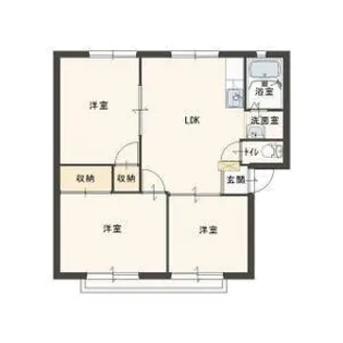 ハーモニーハイツII【2階】の間取り
