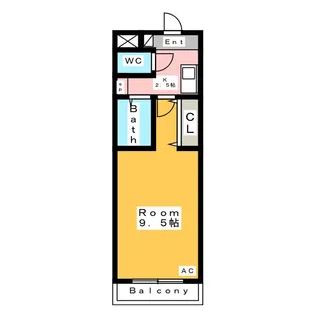 A・City姫小川【3階】の間取り