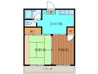 平野台ハイツ【1階】の間取り