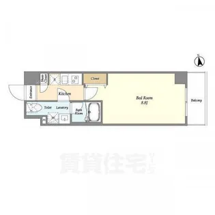 アルファコート東あずま【4階】の間取り