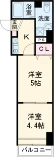 アクシーズタワー大門町【6階】の間取り