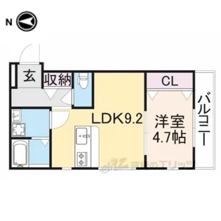 ウィズ・交野【3階】の間取り