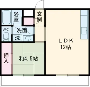 対中ハイツ【2階】の間取り