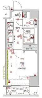 ハーモニーレジデンス駒込【4階】の間取り