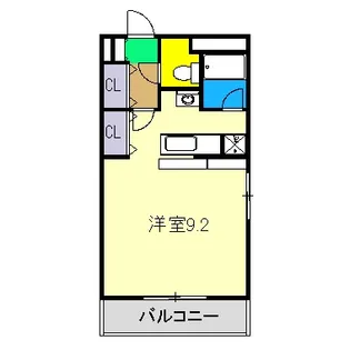 リバーハイツ二葉【4階】の間取り