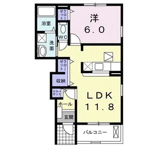 フェリーチェII【1階】の間取り
