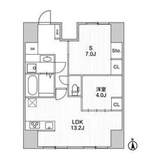 ALTERNA文京湯島【1階】の間取り